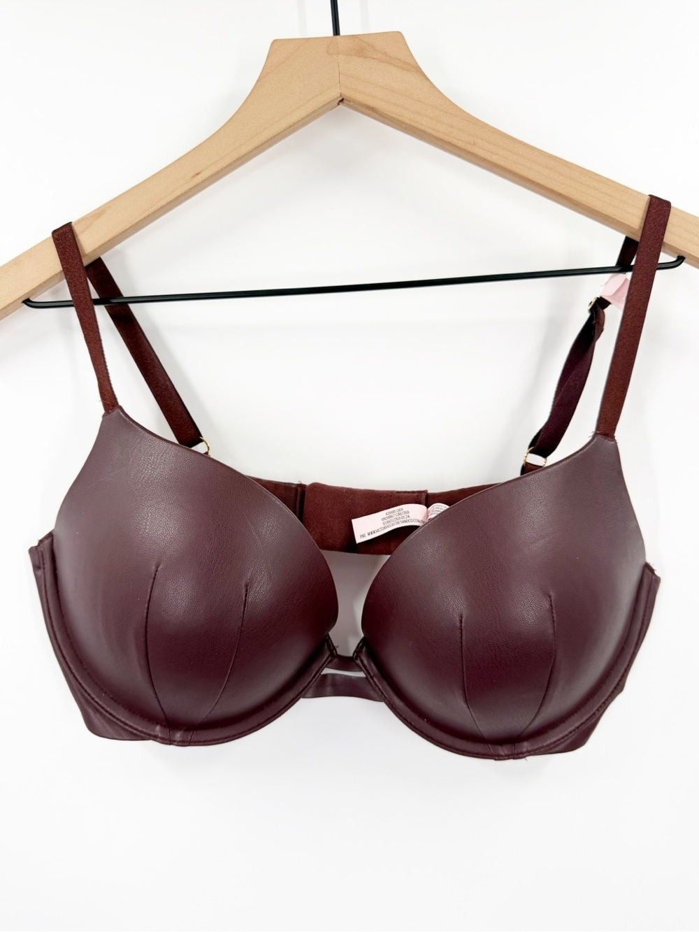 Victoria’s Secret Very Sexy Push Up Faux Leather Bra